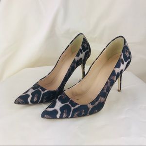 J crew leopard print heels pumps